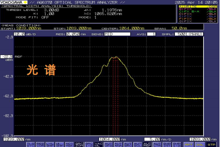 高功率纳秒激光器光谱图 高功率纳秒激光器光谱图