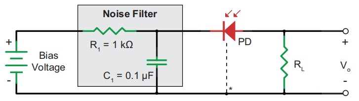 400~1800nm光电探测器参考电路 400~1800nm光电探测器参考电路