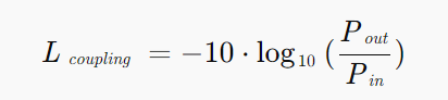 耦合损耗公式 耦合损耗公式
