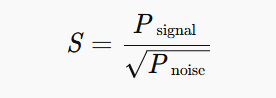信号检测灵敏度公式