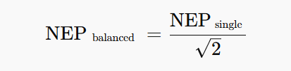 噪声等效功率(NEP) 噪声等效功率(NEP)